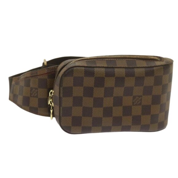 LOUIS VUITTON Damier Ebene Geronimos Shoulder Bag N51994 LV Auth 66444 - Picture 1 of 15